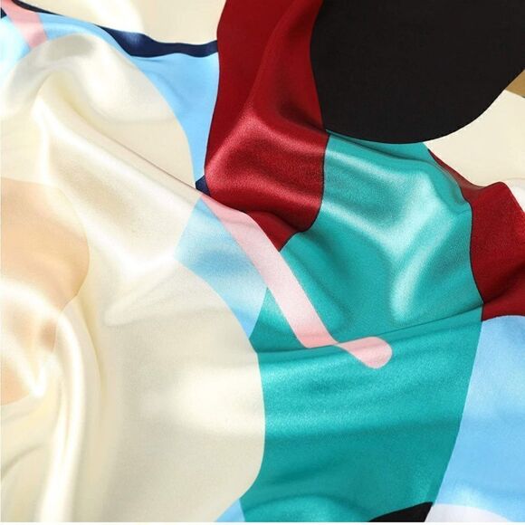 2 piece silky scarf set - Picture 4 of 4